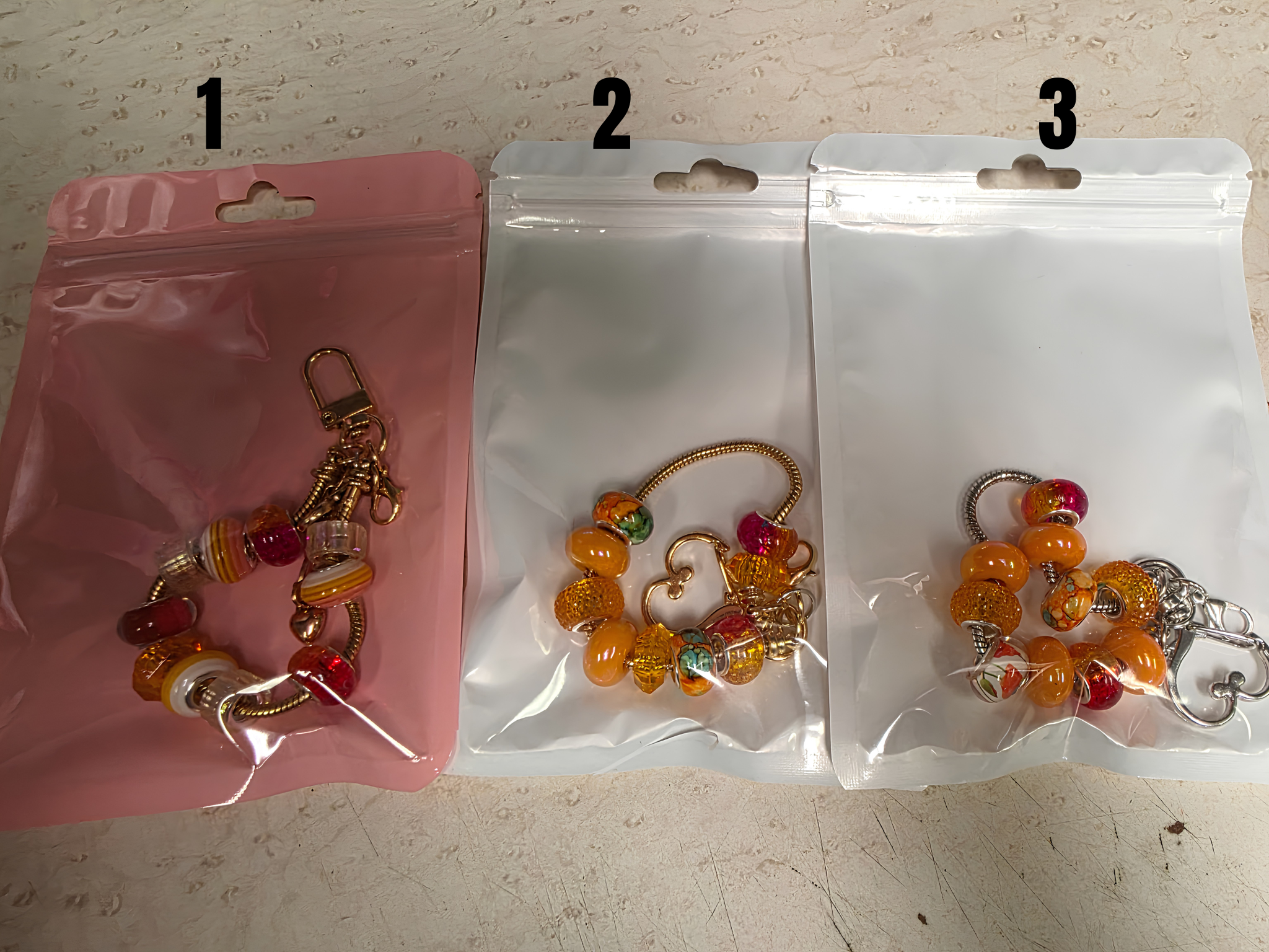 Checkered Charm Keychain