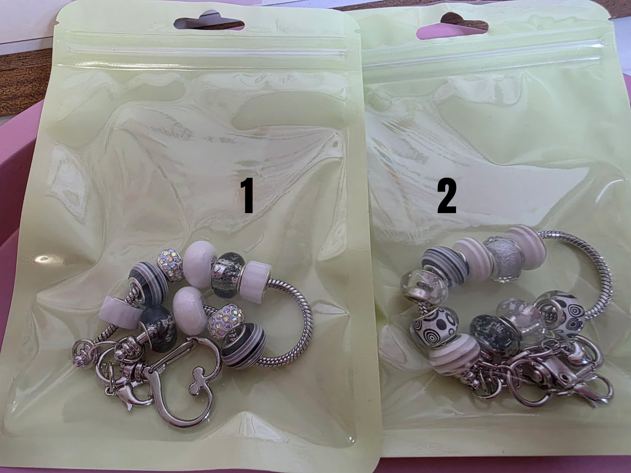 Checkered Charm Keychain