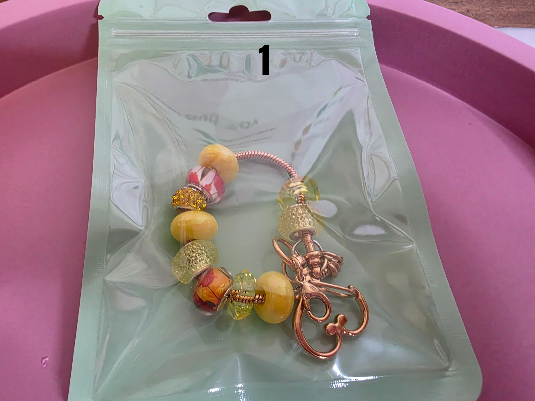 Checkered Charm Keychain
