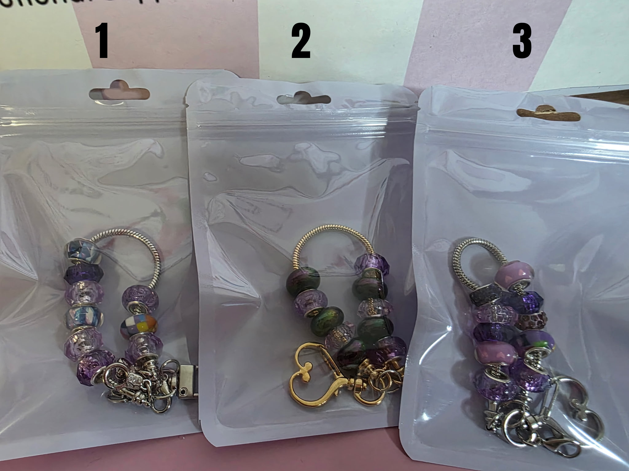 Checkered Charm Keychain