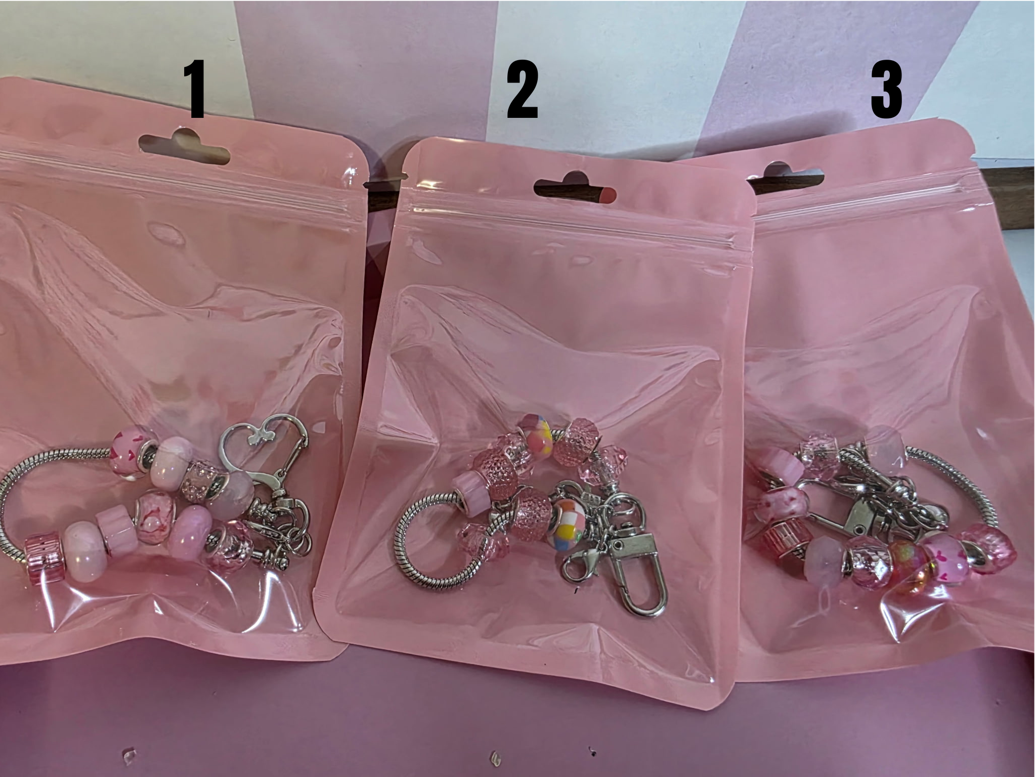 Checkered Charm Keychain