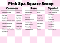 Pink Spa Square Scoop
