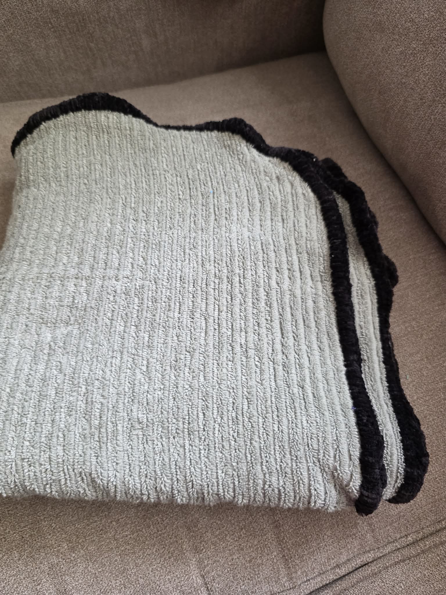 Handmade Crochet-Edged Terry Cloth Towel