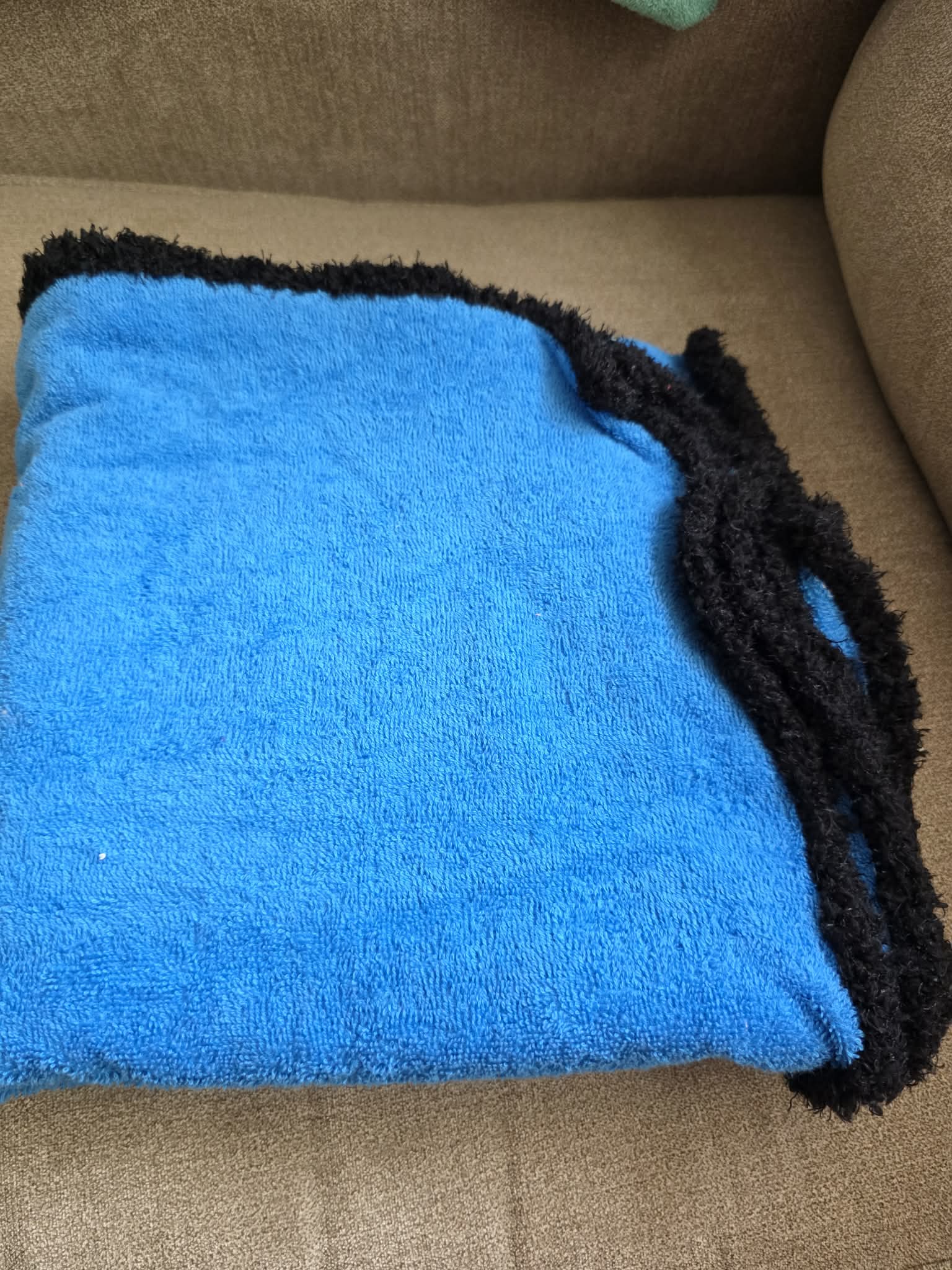 Handmade Crochet-Edged Terry Cloth Towel