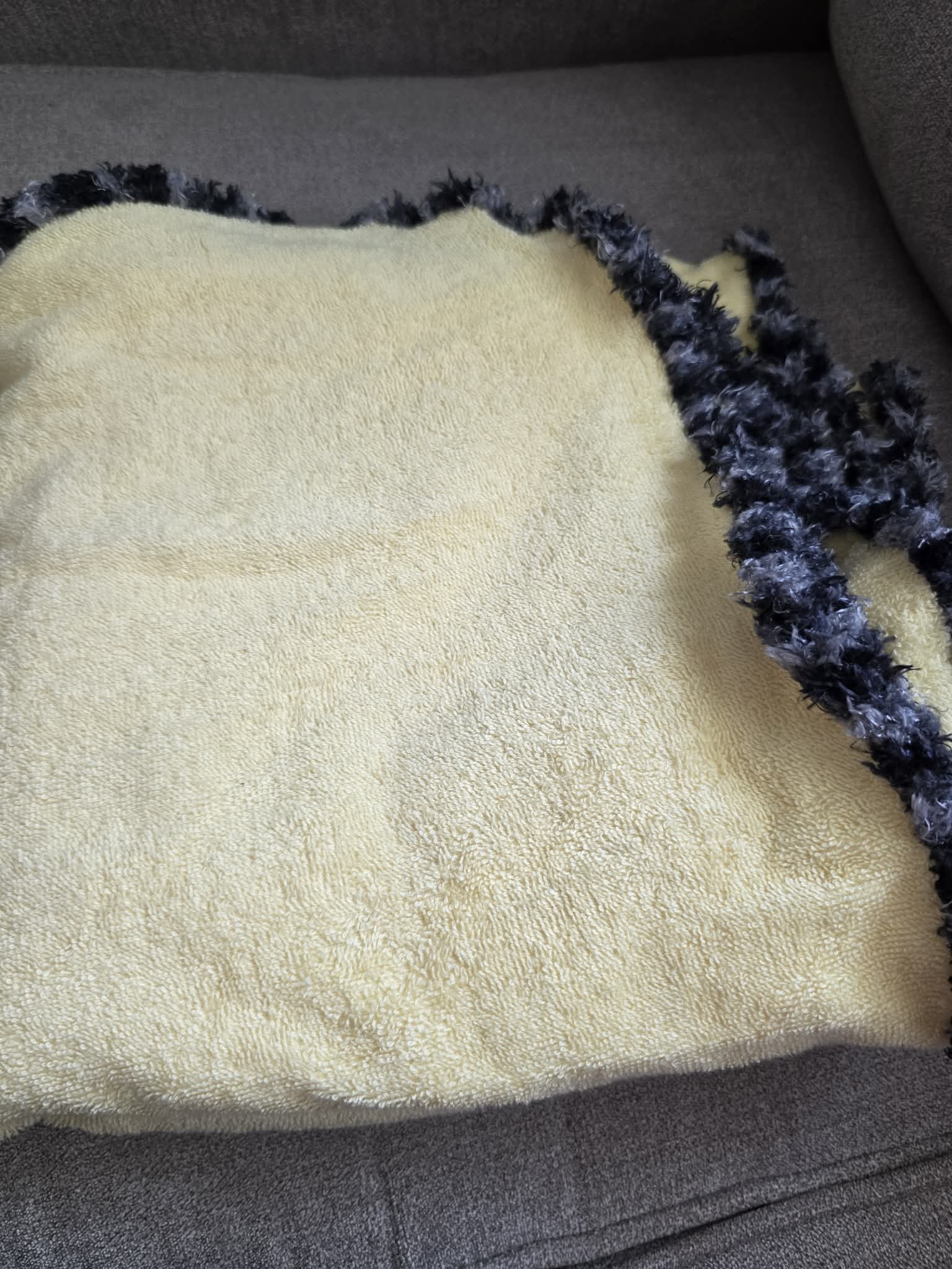 Handmade Crochet-Edged Terry Cloth Towel