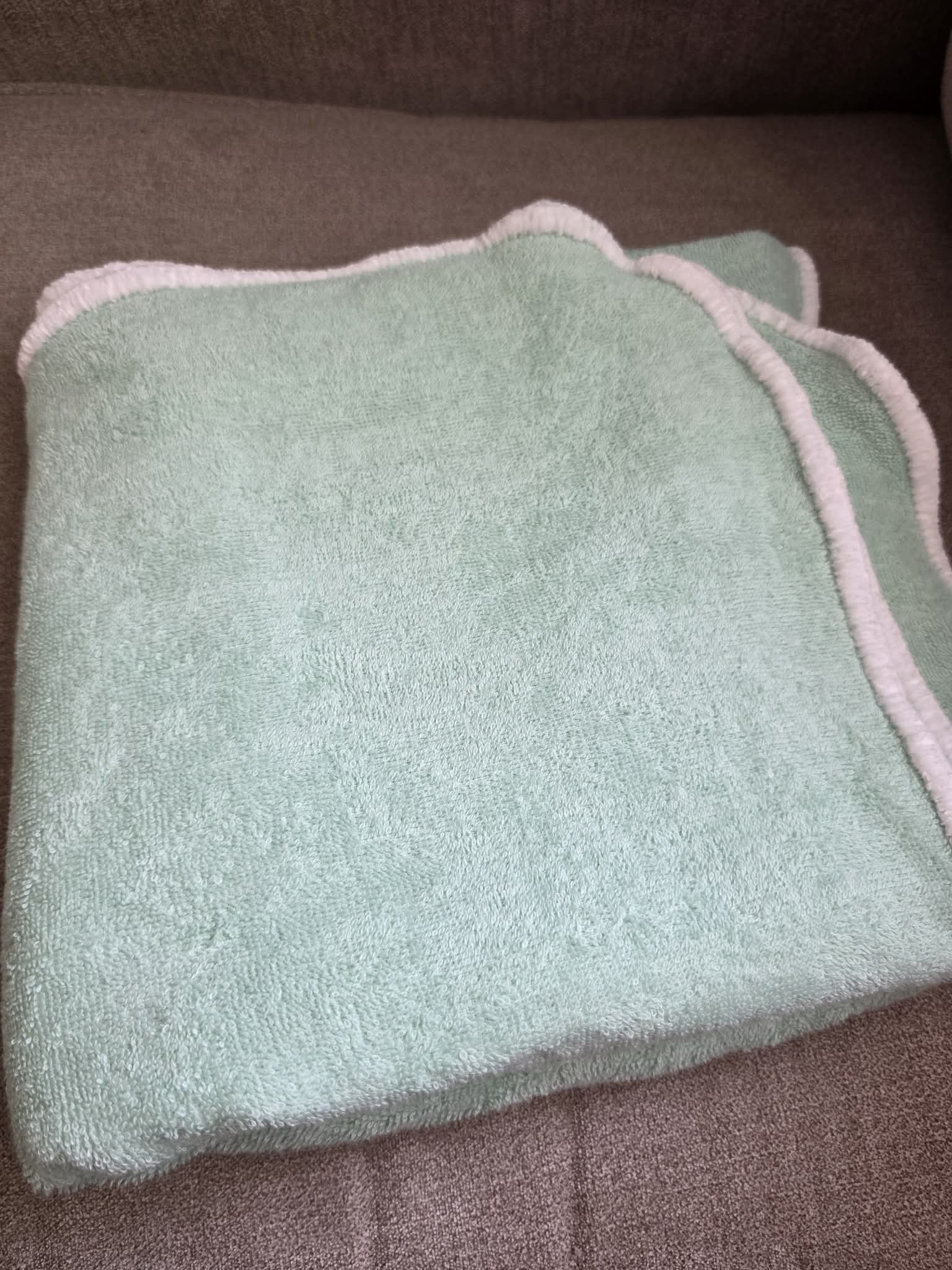 Handmade Crochet-Edged Terry Cloth Towel