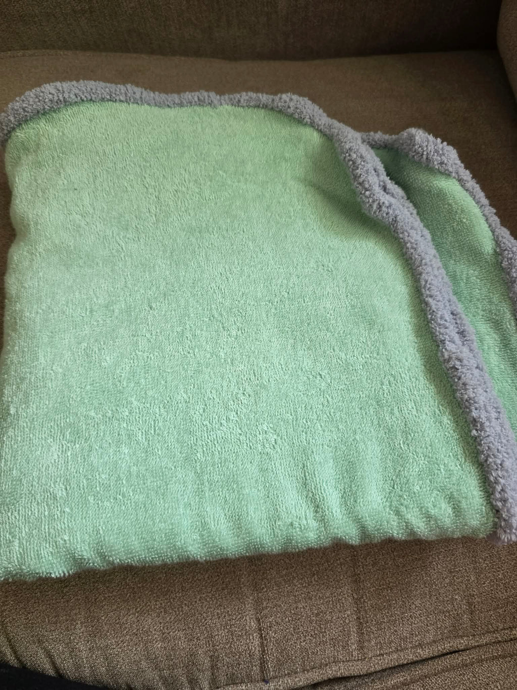 Handmade Crochet-Edged Terry Cloth Towel